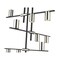 Z-Lite Calumet 9 Light Chandelier, Mate Black + Polished Nickel 814-9MB-PN - alternate 3